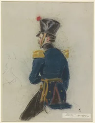 Portrait of Lieutenant Werner on Horseback