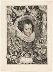 Elisabeth of Bourbon, Queen of Spain, plate 13 from Dukes of Burgundy