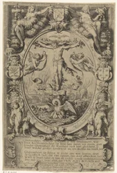 Crucifixion in Allegorical Frame (Trou moet blycken)