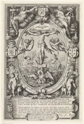 Crucifixion in Allegorical Frame