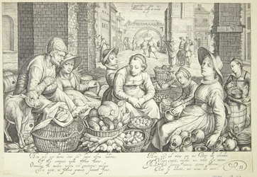 Market Scene in a Town