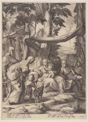 The Holy Family with Saints Elizabeth, Zacharias and John