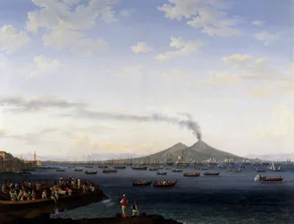The return of the fleet from Algeria to the Bay of Naples