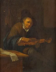 Man Playing a Violin