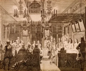 The Great Feast of the Estates of Holland made to the King and to the Royal Family, 1660