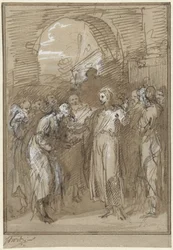 Christ Among the Pharisees at a Gate