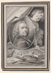 Self-portrait within a Decorative Allegorical Surround