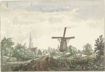 View of the Leusden Road to Amersfoort