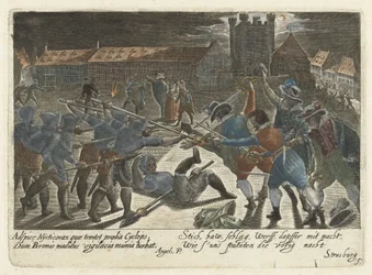 Fight Between Students and Soldiers