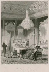 The Princess Royal Sitting for a Portrait at Buckingham Palace