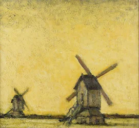 Landscape with Two Windmills, c.1900