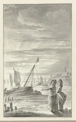 Beach with Two Ladies