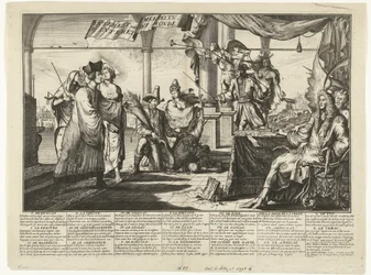 Caricature on the Legal Profession Benefiting from Human Disputes, 1687