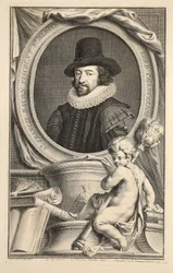 Portrait of Francis Bacon, Viscount of St Albans, Illustration from 