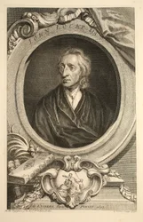 Portrait of John Locke, illustration from 