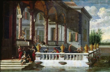 Italian Palace with Gallery and Terrace