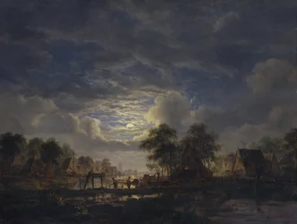 Village on a Canal, 1840