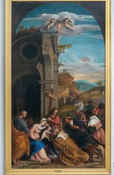 Adoration of the Magi in the presence of Saint Helen