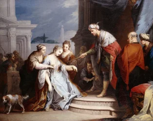 Esther before Ahasueurus