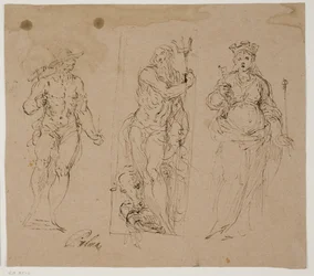 Neptune Flanked by Vulcan(?) and the Personification of a Town