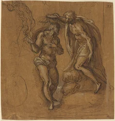 Sketch for a Baptism of Christ