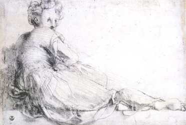 Study of a Female Figure for the Villa Medici at Poggio a Caino