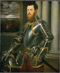 Man with Gold-Damascened Armour