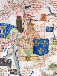 Renaissance Map of Europe, Jacopo Russo, after 1528