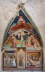 Stories of S. Bernardino and Saints, Church of St. Francis, Chapel of St. Bernardino of Siena