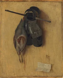 Dead Partridge with Gauntlets and Crossbow Bolts
