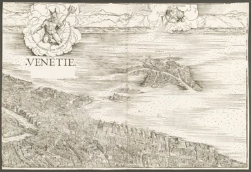 View of Venice [upper center block], 1500