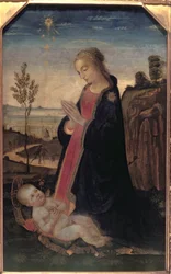 Madonna and Child in a Landscape