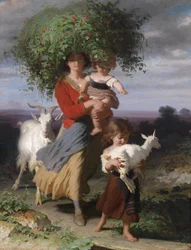 Mother with Children on the Way Home