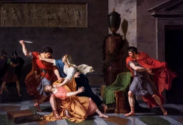 Geta dying in his mother
