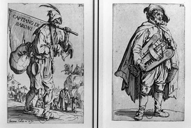 A Beggar and a Hurdy-Gurdy Player