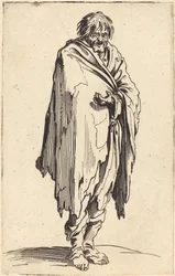 Beggar with Bare Head and Feet
