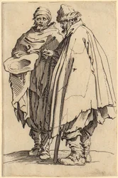 Blind Man and His Companion, Plate 8 of the Series "The Beggars"