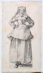 Bourgeoises in Different Attitudes, from Prints Album 21, number 304