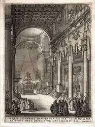 Catafalque in Florence for Emperor Matthias