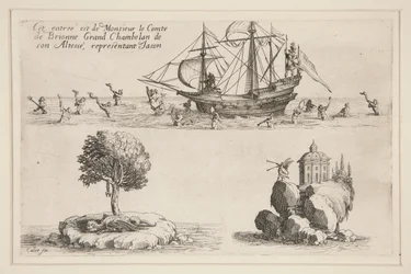 Combat at the Barrier, This Entry is by Monsieur le Comte de Brionne Grand Chamberlain of His Highness, Representing Jason