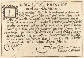 Dedication to Don Lorenzo de