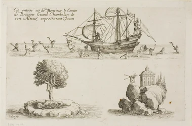 Entry of M. le Comte de Brionne, Grand Chamberlain of His Highness, Representing Jason, from The Combat at the Barrier