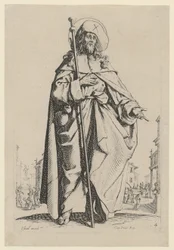 Saint James the Greater, Plate 7 from the series "Jesus, the Twelve Apostles and Mary"
