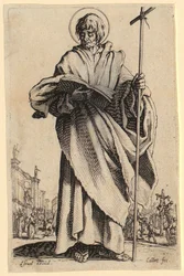 Saint James the Greater, Plate 7 from the series "Jesus, the Twelve Apostles and Mary"