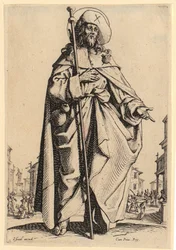 Saint Peter, Plate 4 from the Series "Jesus, the Twelve Apostles and Mary"