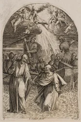 Jesus and St. Peter Walking on the Water, from the series “Pictures of Rome”