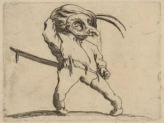 The Masked Man with Crooked Legs, from Varie Figure