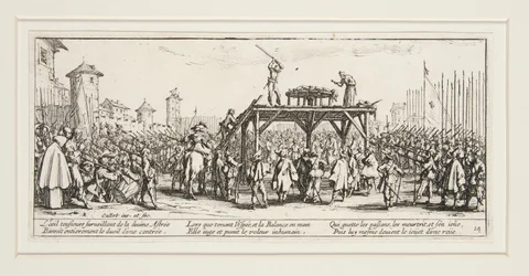 Les grandes miseres de la guerre: No. 14 - La roue