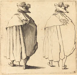 Man in Cloak, Seen from Behind