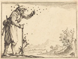 Peasant Attacked by Bees